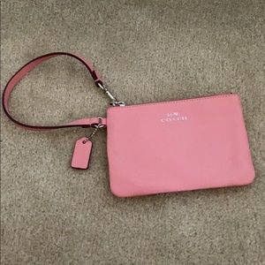 Coach Leather Wristlet